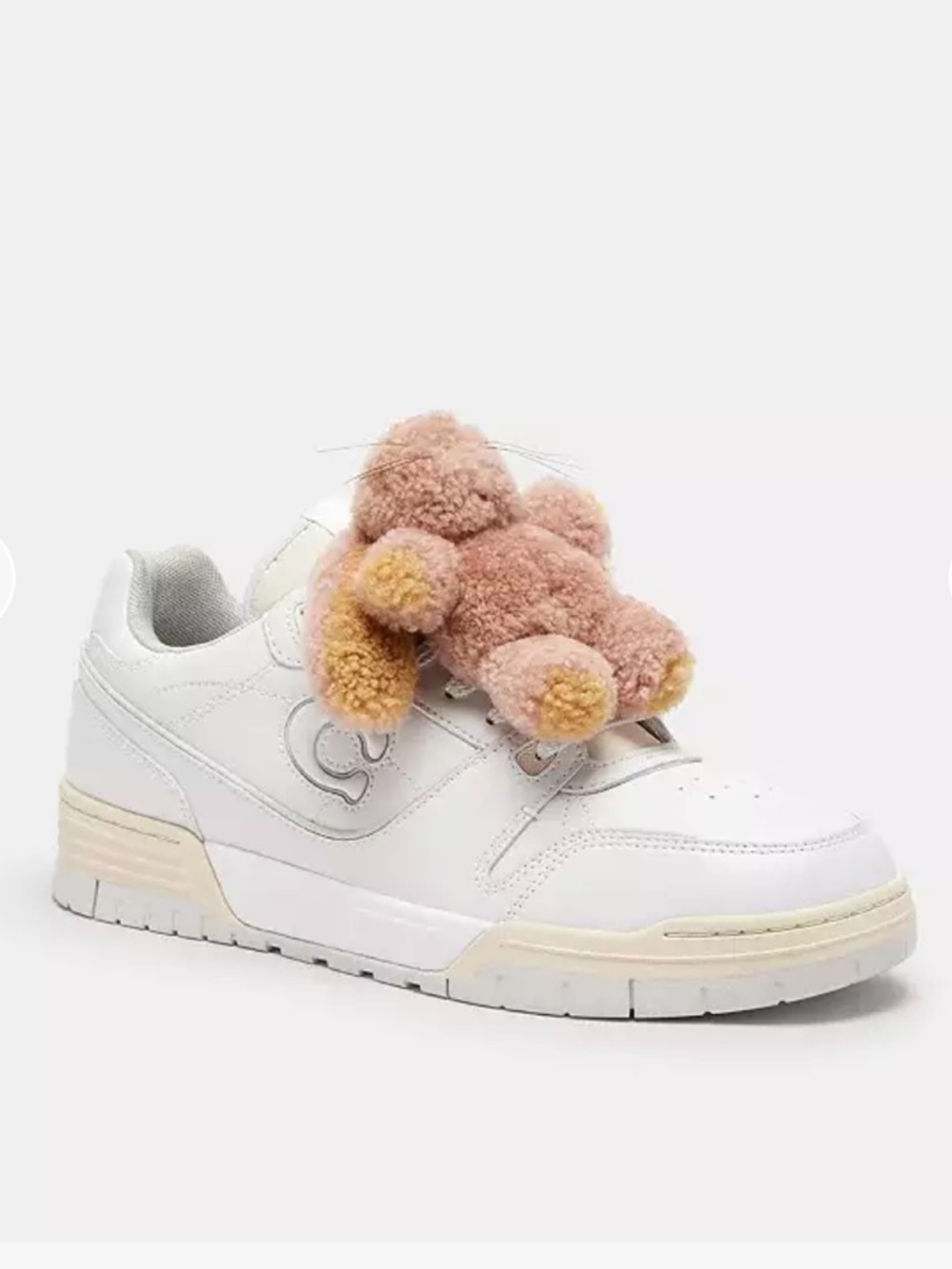 COACH Women's Floppy Bunny Shearling Shoe Charm - Pink NWT NIB - Picture 9 of 11